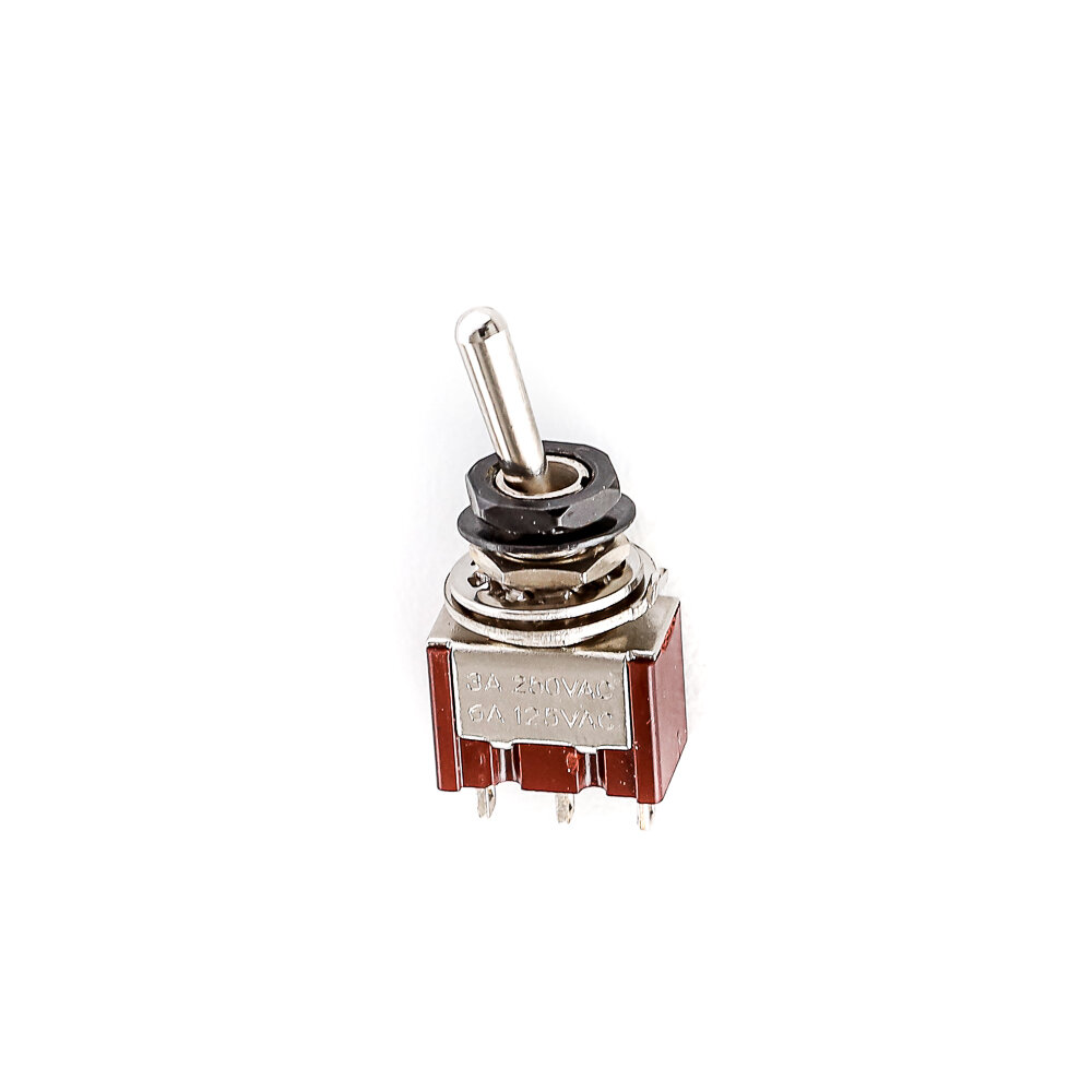 Chave Seletora Mini 2 Posições Toogle Preta Spirit M105-BK