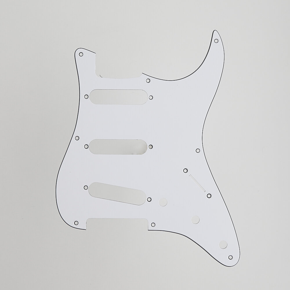 Escudo Para Guitarra Am Strat SSS Branco 3P Spirit 090-WH