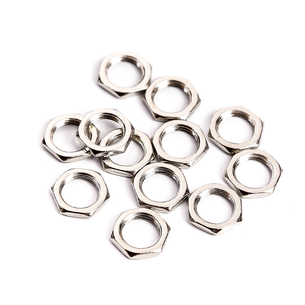 Porca Jacks/Pots 3/8 Niquelada (12 Peças) Spirit 3/8-POT-NI