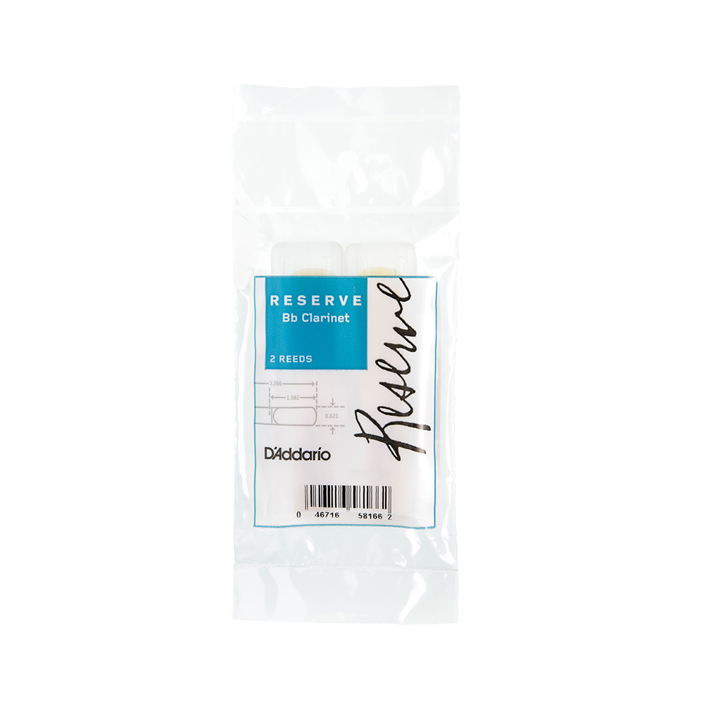 Palheta Clarineta Bb 3.0 (2 Peças) D Addario Reserve DCR0230