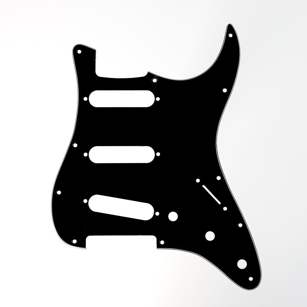Escudo Para Guitarra Am Strat SSS Preto 3P Spirit 100-BK