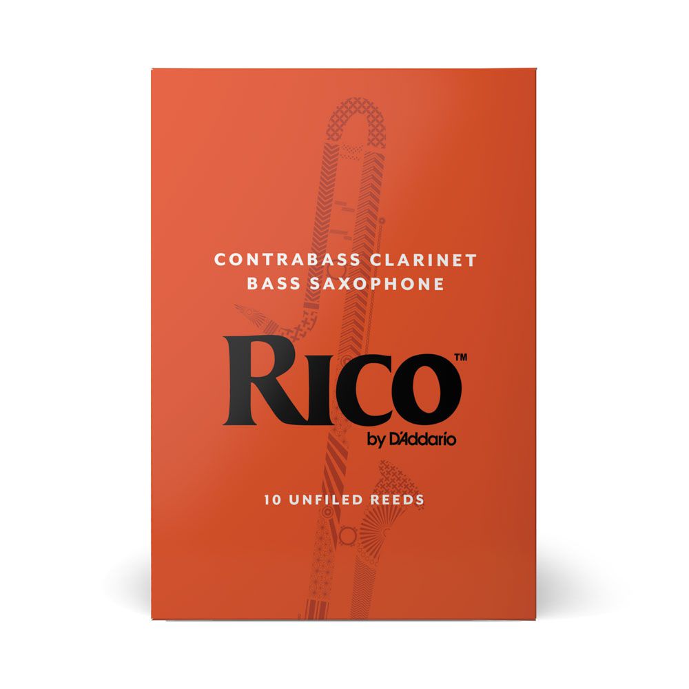 Palheta Clarineta Contrabaixo 2.0 (10 Peças) D Addario Rico