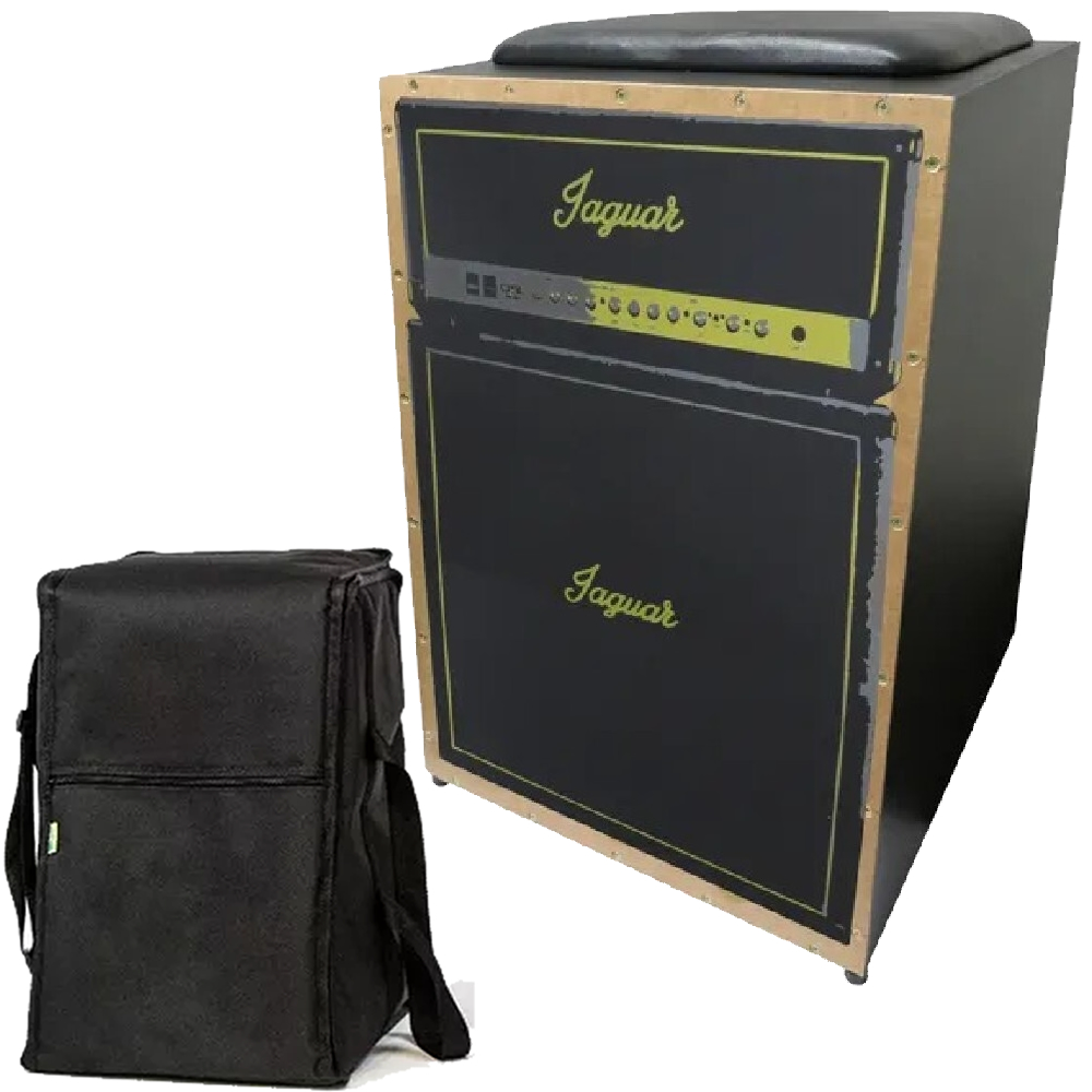 Cajon Inclinado Elétrico Jaguar CJ1000 K2 Preto + Capa
