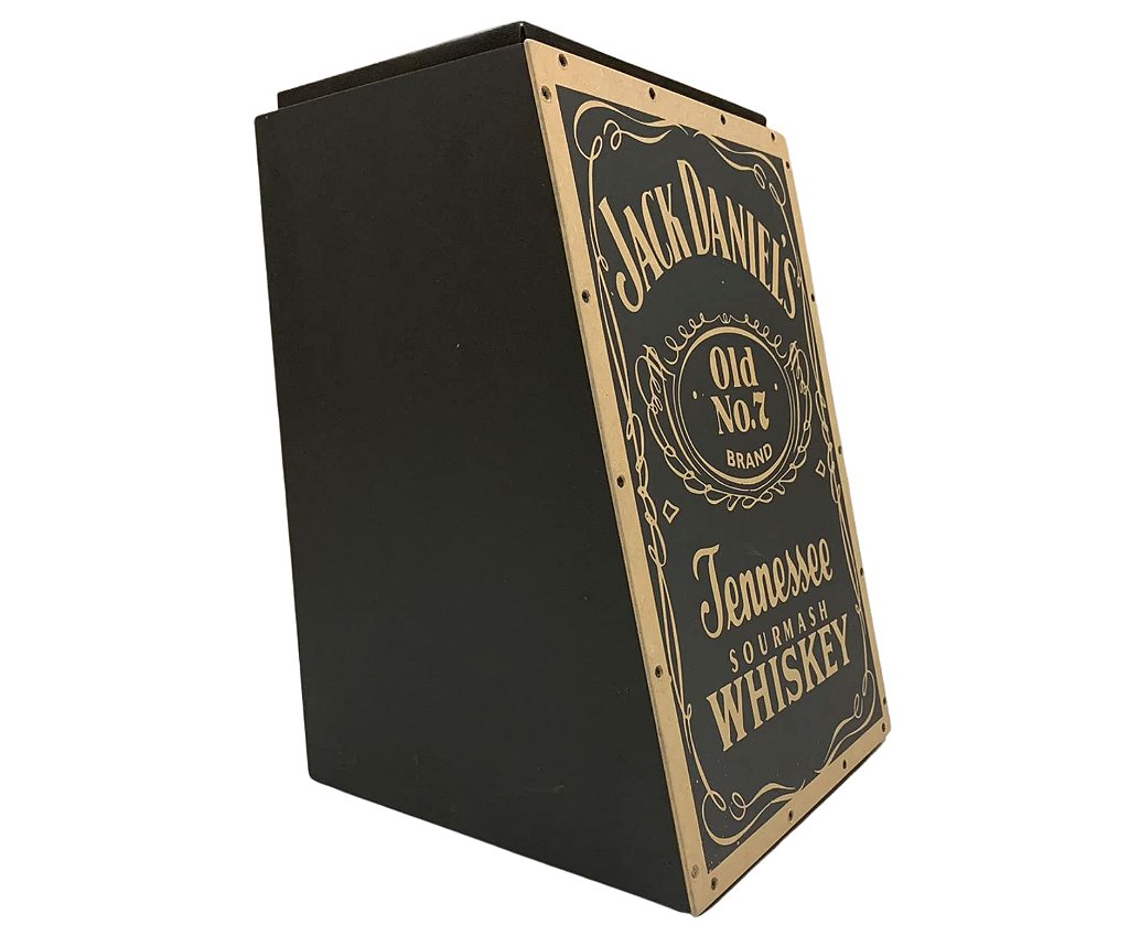 Cajon Inclinado Acústico Jaguar Jack Daniels + Capa