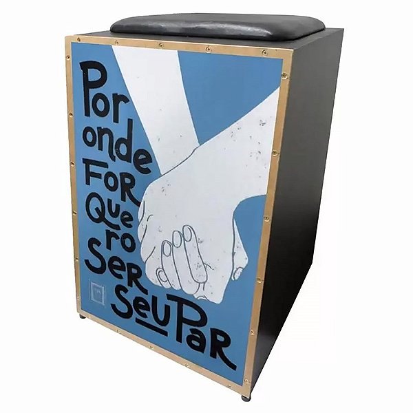 Cajon Jaguar Eletroacustico COR009EQ Por Onde For... + Capa