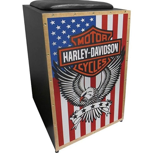 Cajon Elétrico Jaguar Cj1000 K2 Cor 005 Harley Davidson + Capa