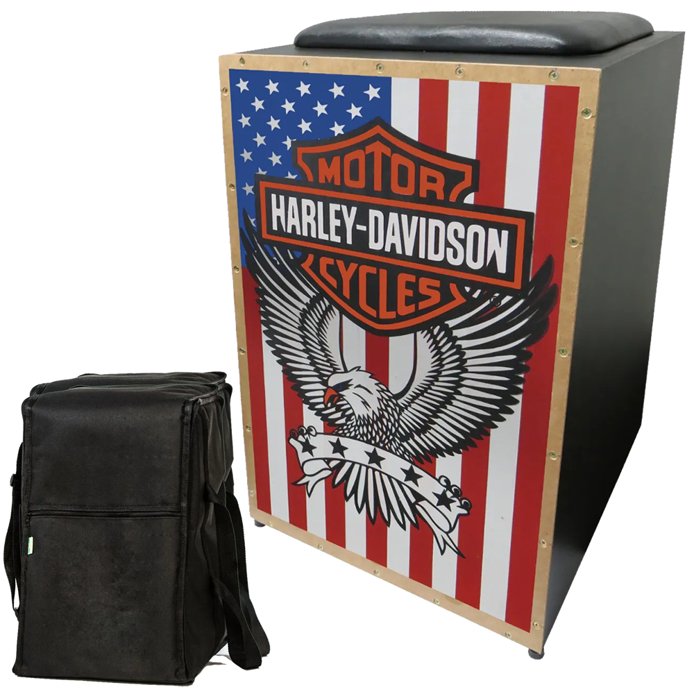 Cajon Elétrico Jaguar Cj1000 K2 Cor 005 Harley Davidson + Capa
