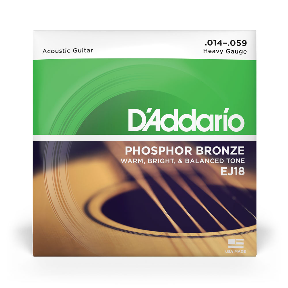 Encordoamento Violão Aço 14-59 D Addario Phosphor EJ18