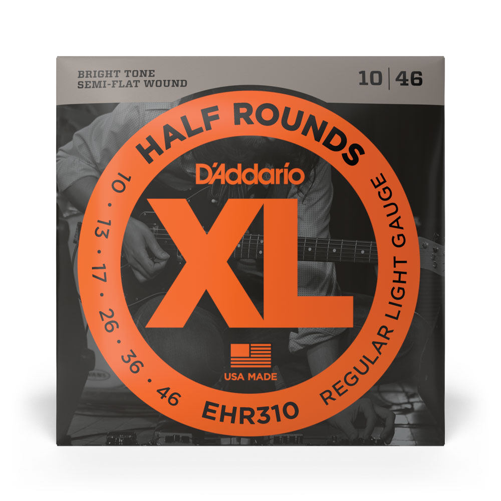 Encordoamento Guitarra 10-46 D Addario Half Rounds EHR310