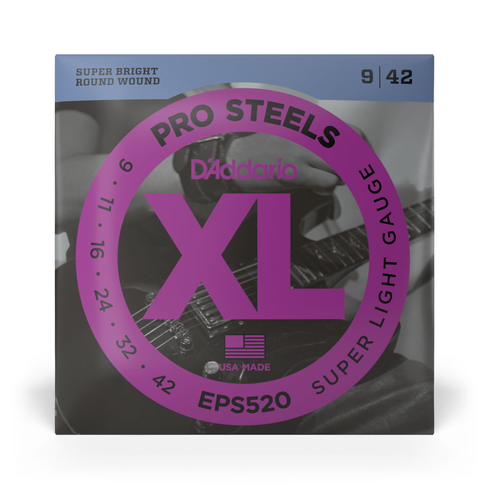 Encordoamento Guitarra 09-42 D Addario XL Pro Steels EPS520