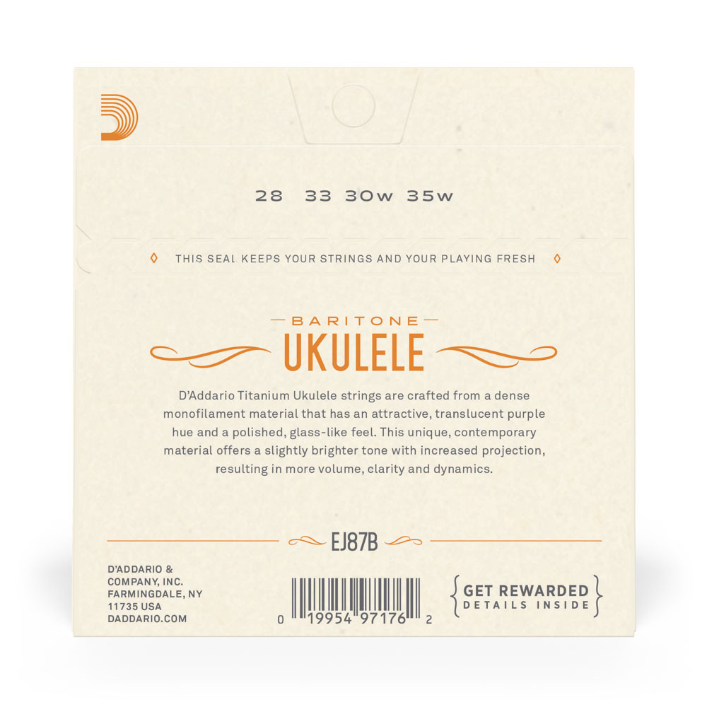 Encordoamento Ukulele Barítono D Addario Pro-Arté Titanium