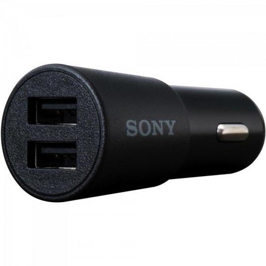 Carregador Veicular Super Rápido com 2 saídas 4.8A CP-CADM2 Preto SONY