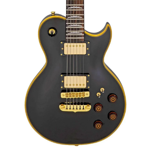 Guitarra Aria Pro II PE-F80 Black Top - Loja Constelação