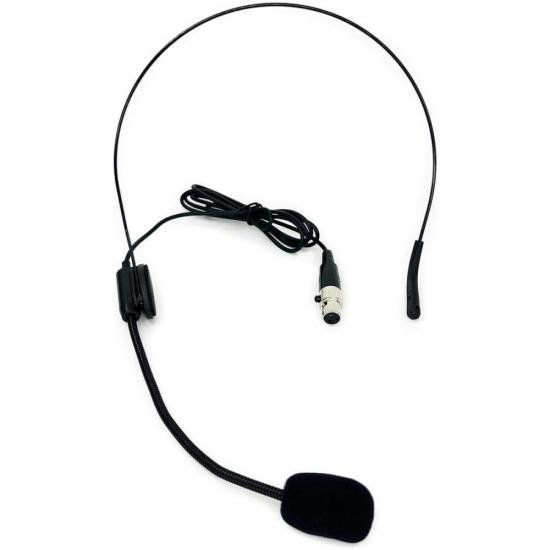 Sistema de Microfone Sem Fio Duplo Headset Bodypack Leson LS902 Preto