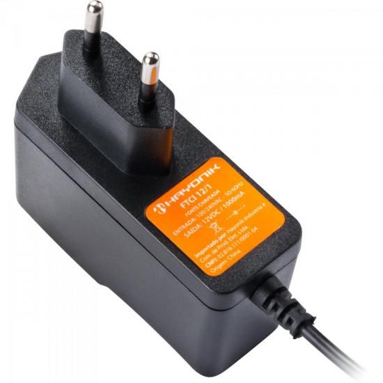 Fonte Chaveada Hayonik FTCI 12/1 12VDC 1A 12W P4 C+ Bivolt
