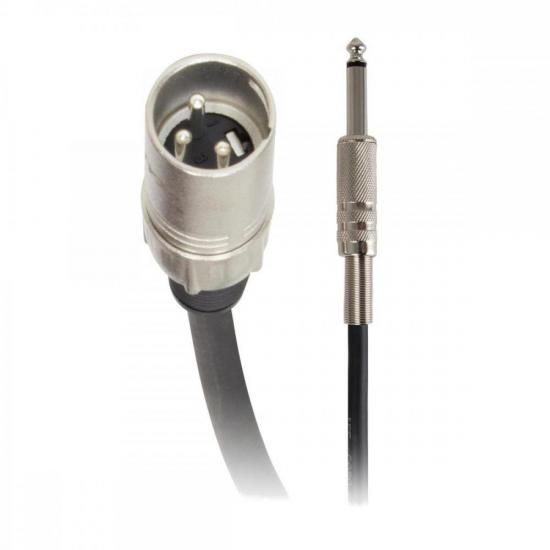 Cabo para Áudio Linha BRASIL XLR(M) X P10 10m Preto HAYONIK
