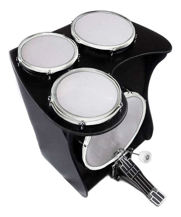 Kit Tajon Cajon Bateria Jaguar Extreme Drum Box 16' Polegadas Preto TJX02