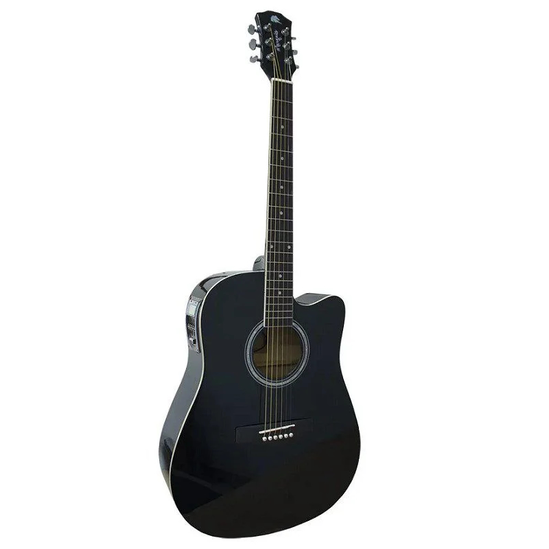 Violao Eletroacústico Aço Folk Marques Va01 EQ BK Preto