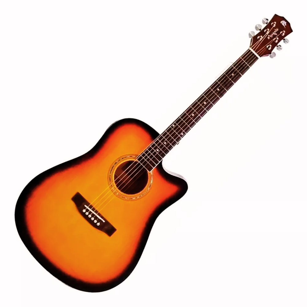 Violao Eletroacústico Aço Folk Marques Va01 EQ SB Sunburst