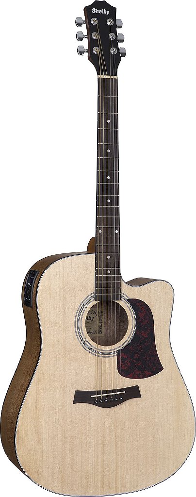 Violão Eletroacústico Aço Shelby Sgd193c Stnt Natural