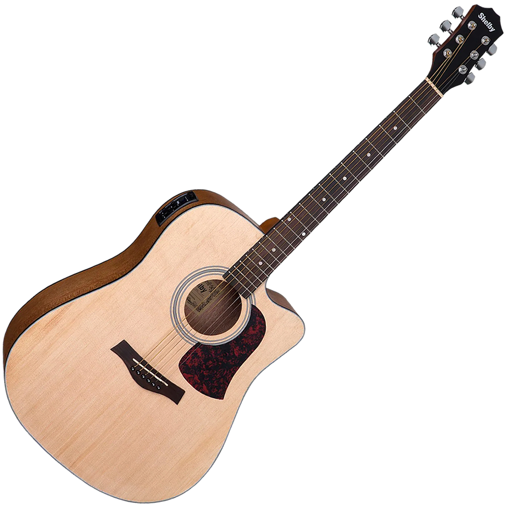 Violão Eletroacústico Aço Shelby Sgd193c Stnt Natural