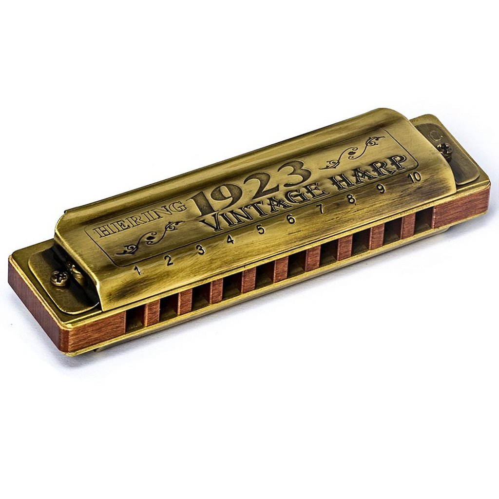Gaita Hering Diatônica Vintage Harp 1923 C Dó 1020C 20 Vozes C/ Case
