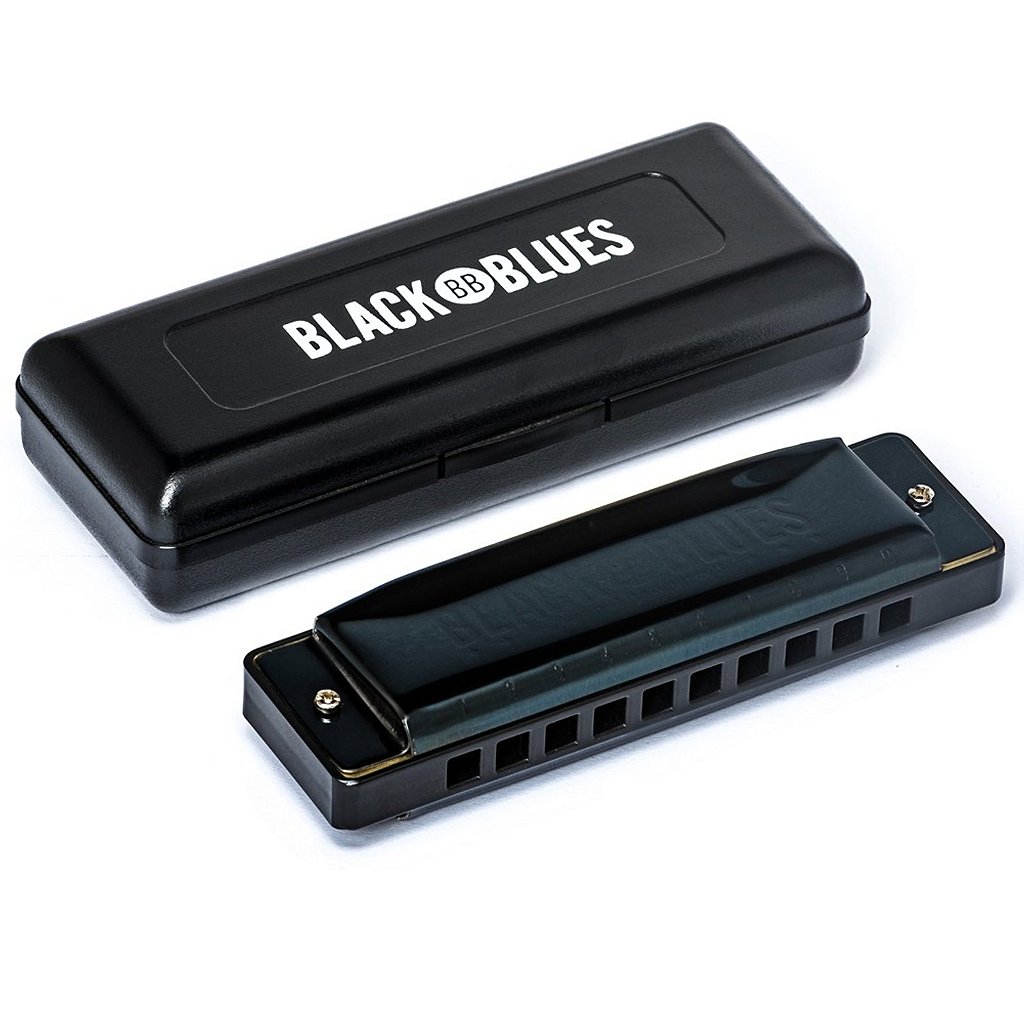 Gaita Hering Diatônica Black Blues C Dó 6020C 20 Vozes C/ Case