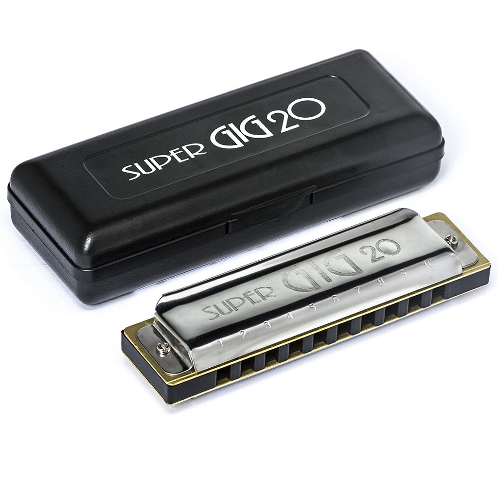 Gaita Hering Diatônica Super GIG C Dó 4020C 20 Vozes C/ Case