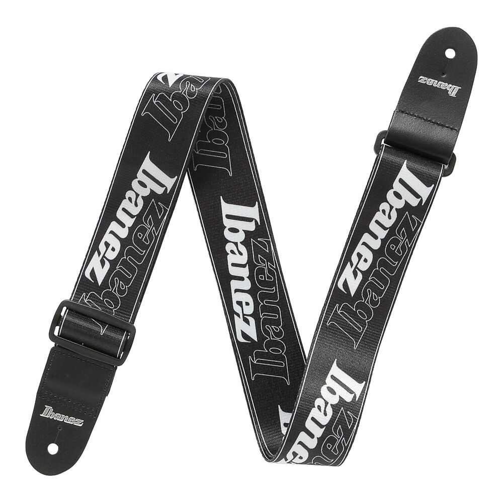 Correia Instrumentos Em Nylon Preta E Logo Ibanez GSD50-BK