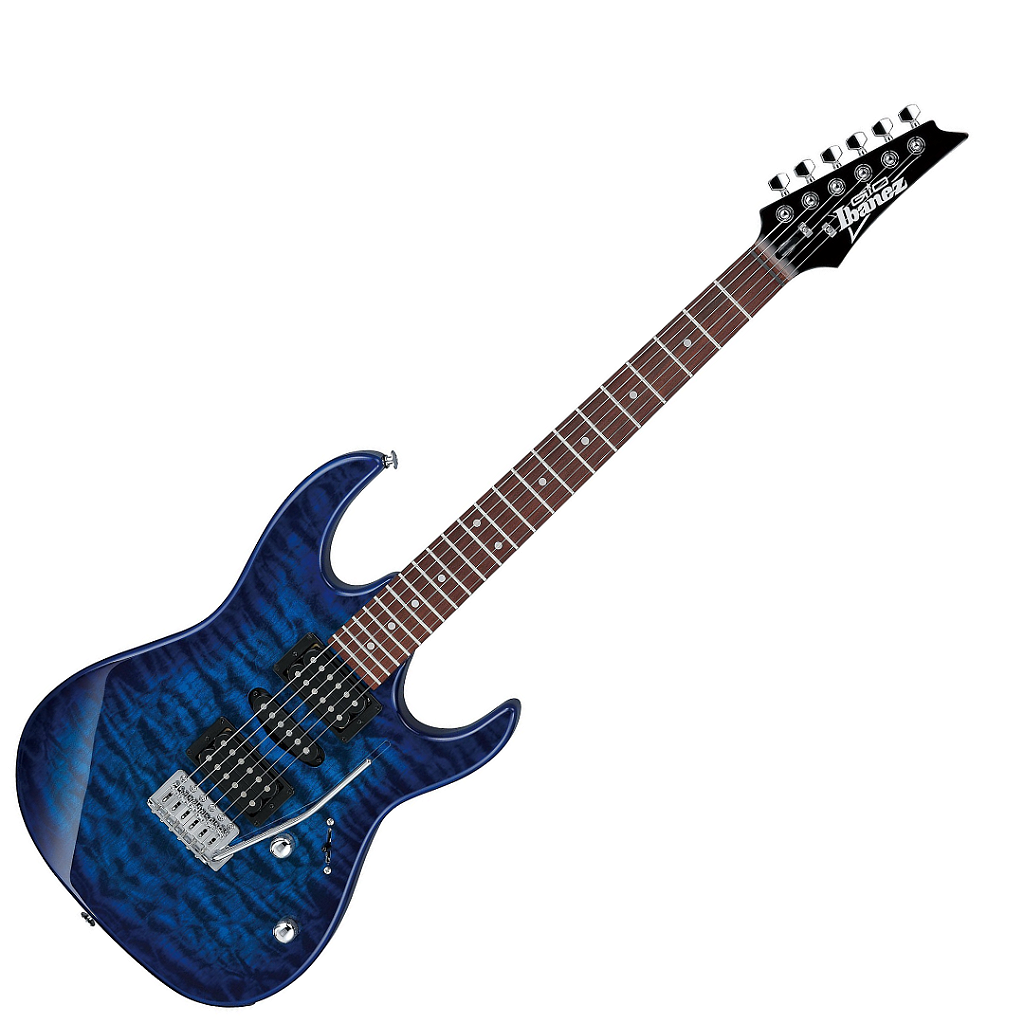 Guitarra 6C RG GIO Transparent Blue Burst Ibanez GRX70QA-TBB