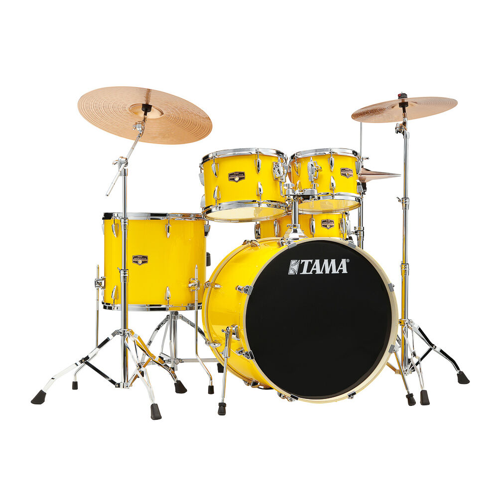 Bateria Completa (5 tambores) Bumbo 22 (Amarela ELY) Tama Imperialstar IP52H6W-ELY