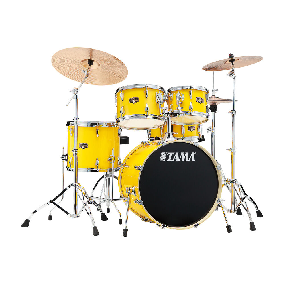 Bateria Completa (5 tambores) Bumbo 2 (Amarela ELY) Tama Imperialstar IP5H6W-ELY