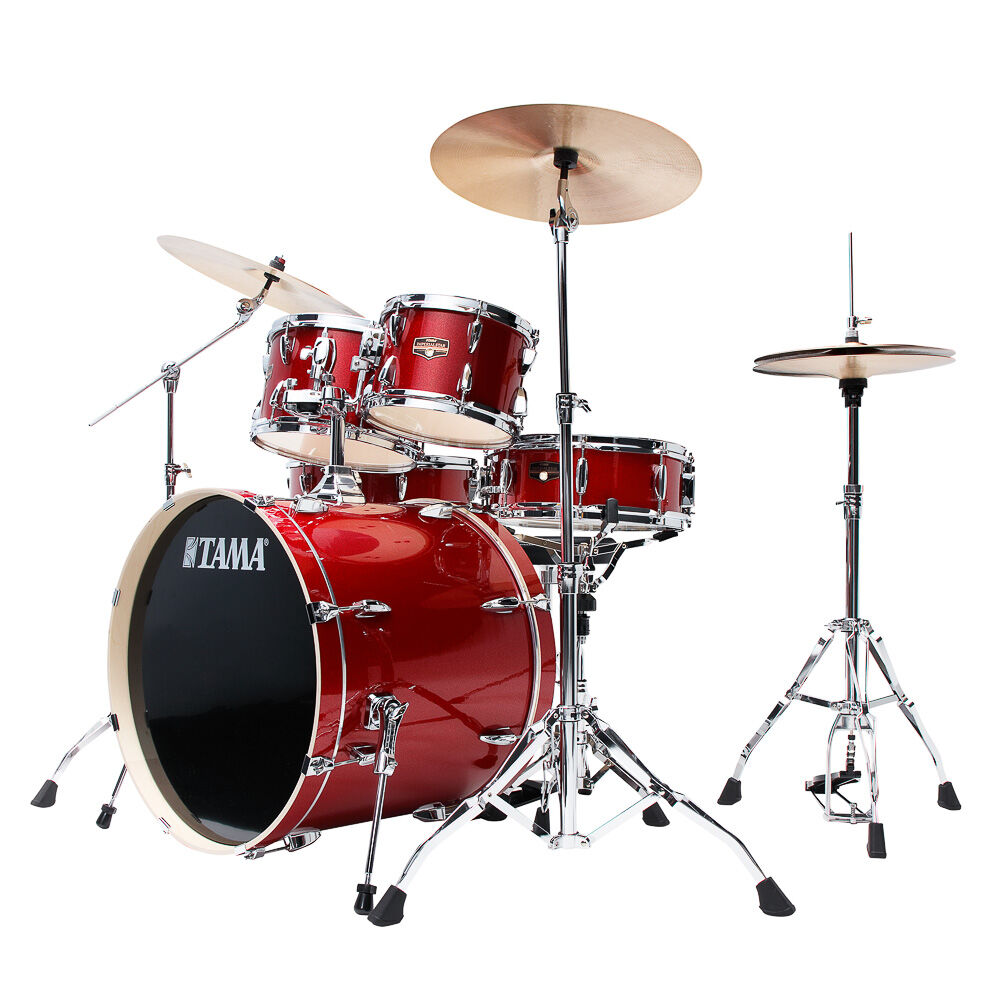 Bateria Completa (5 tambores) Bumbo 22 (Vermelha BRM) Tama Imperialstar IP52H6W-BRM