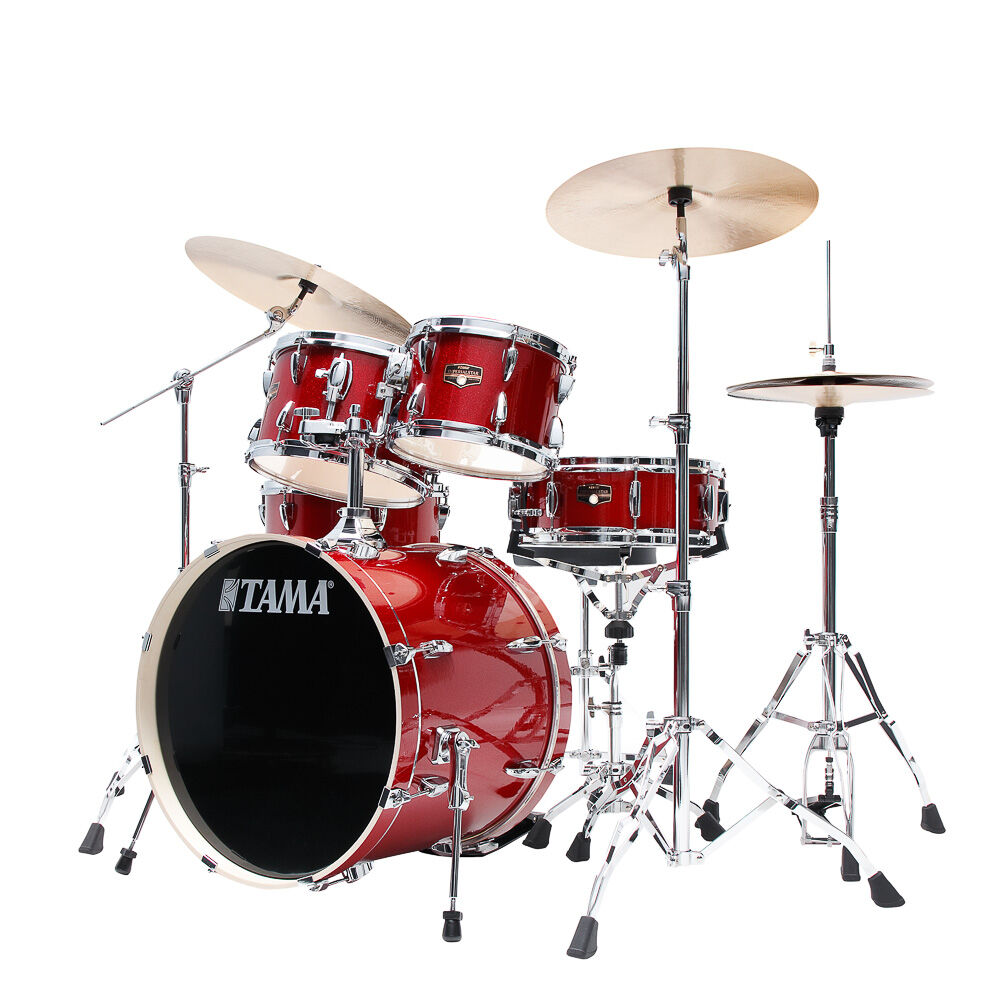Bateria Completa (5 tambores) Bumbo 2 (Vermelho BRM) Tama Imperialstar IP5H6W-BRM
