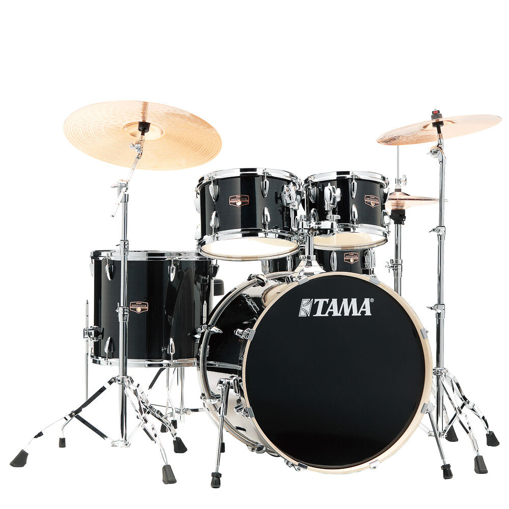 Bateria Completa (5 tambores) Bumbo 22 (Preta HBK) Tama Imperialstar IP52H6W-HBK