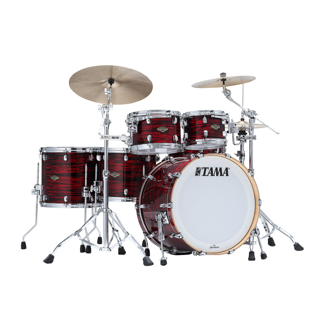Bateria Shell Pack (5 tambores) Bumbo 22 (Vermelho Red Oyster) Tama Starclassic WBR52RZS-ROY