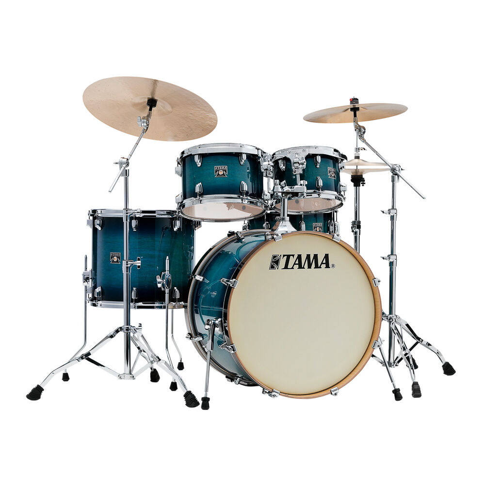 Bateria Shell Pack (5 Tambores) Bumbo 22 (Azul Blue Lacquer Burst) Tama Superstar Classic CL52KRS-BAB