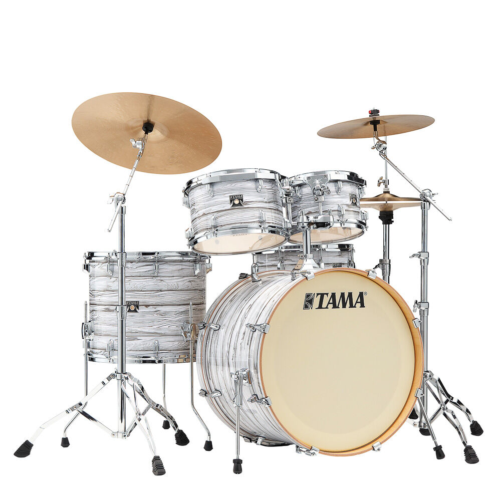 Bateria Shell Pack (5 Tambores) Bumbo 22 (Ice Ash Wrap) Tama Superstar Classic CK52KRS-ICA