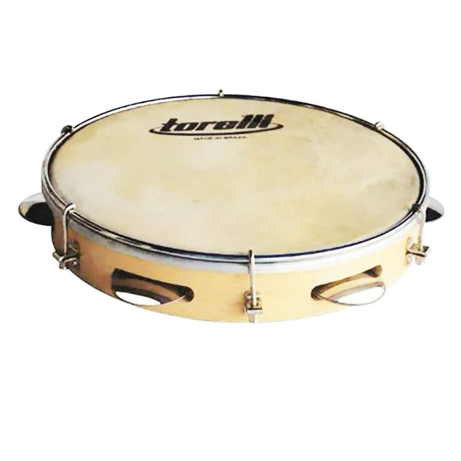 Pandeiro Torelli Tp8 8'' Polegadas Corpo em Abs Com Pele Animal