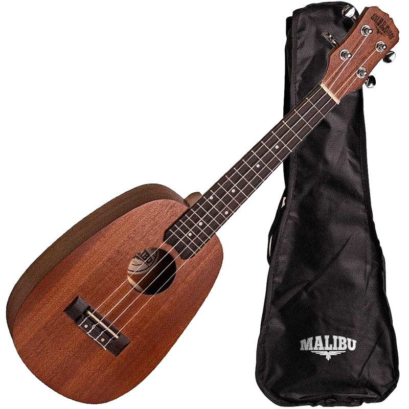 Ukulele Malibu Abacaxi Acústico Concert 23 SP Sapele + Capa