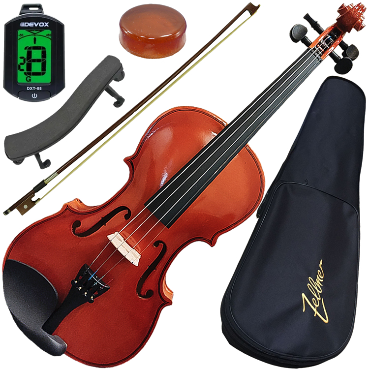 Kit Violino Iniciante Zellmer Natural Tamanho 4/4 ZLM44NV C