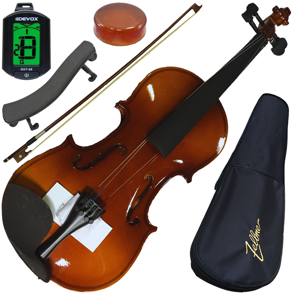 Kit Violino Zellmer Natural Tamanho 4/4 Antique ZLM44AV C/ Estojo