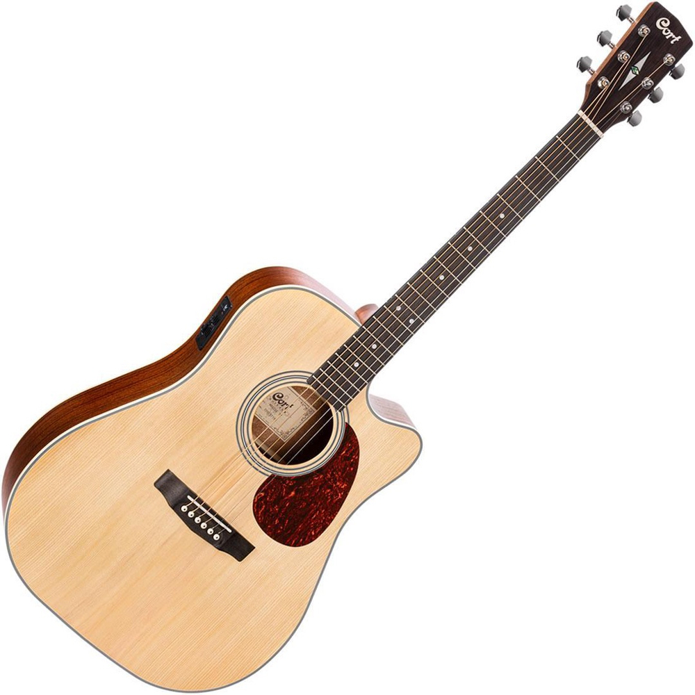 Violão Eletroacústico Folk Cutaway Cort MR500E OP Open Pore Natural