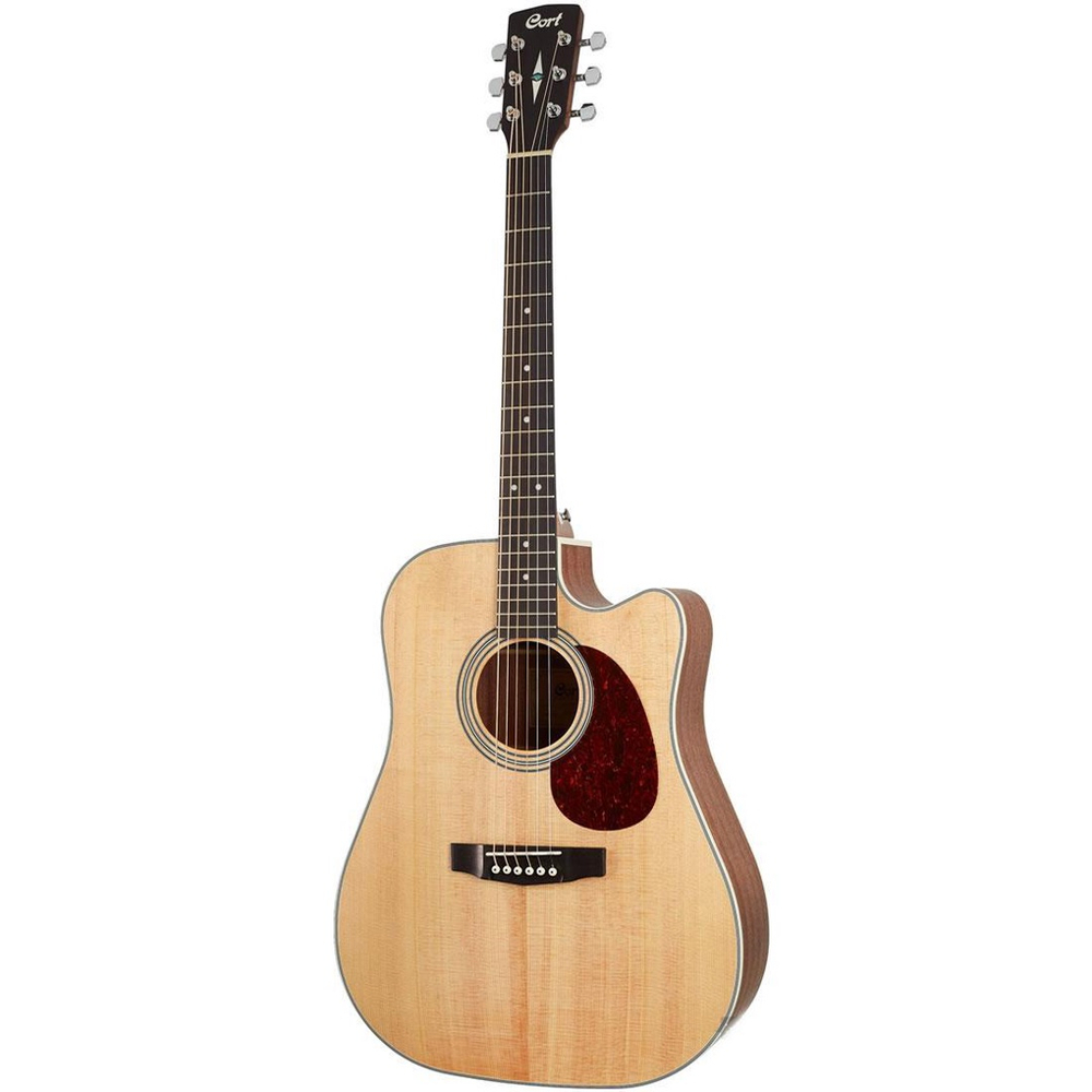 Violão Eletroacústico Folk Cutaway Cort MR500E OP Open Pore Natural
