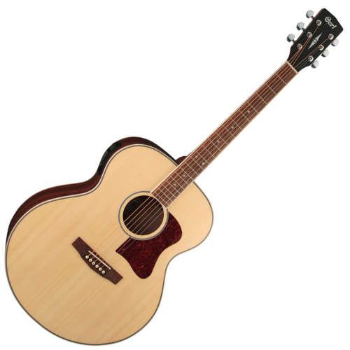 Violão Eletroacústico Cort CJ-MEDX Natural Gloss Premium Jumbo