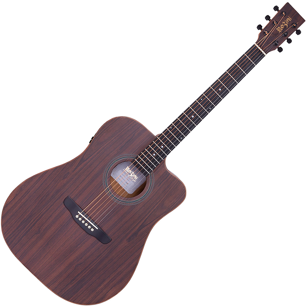 Violão Eletroacústico Rozini Folk 6 Cordas Cutaway Fosco RX315 RE2 F.CT.LP