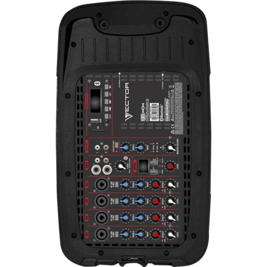 Caixa de Som Portátil HH VRC-21 Com Mixer