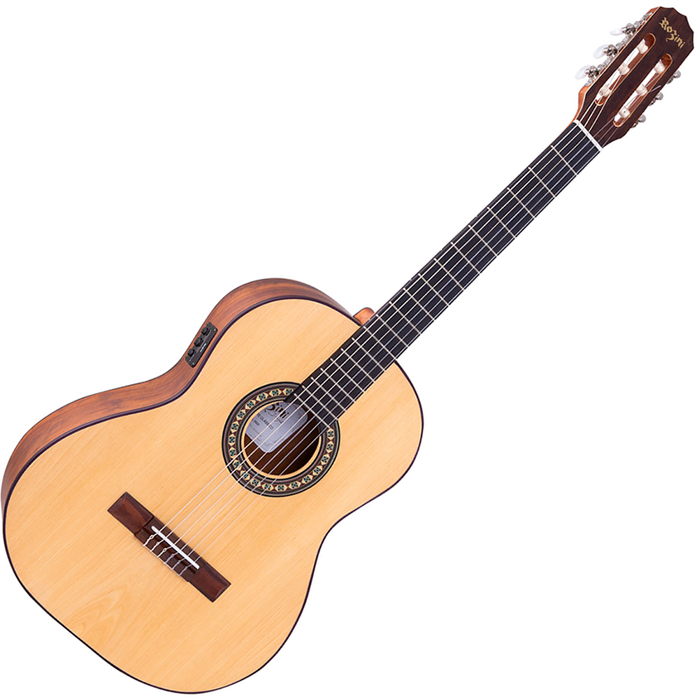 Violão Elétrico Rozini Estudante Clássico Fosco Ativo RX201 EGC.F.I