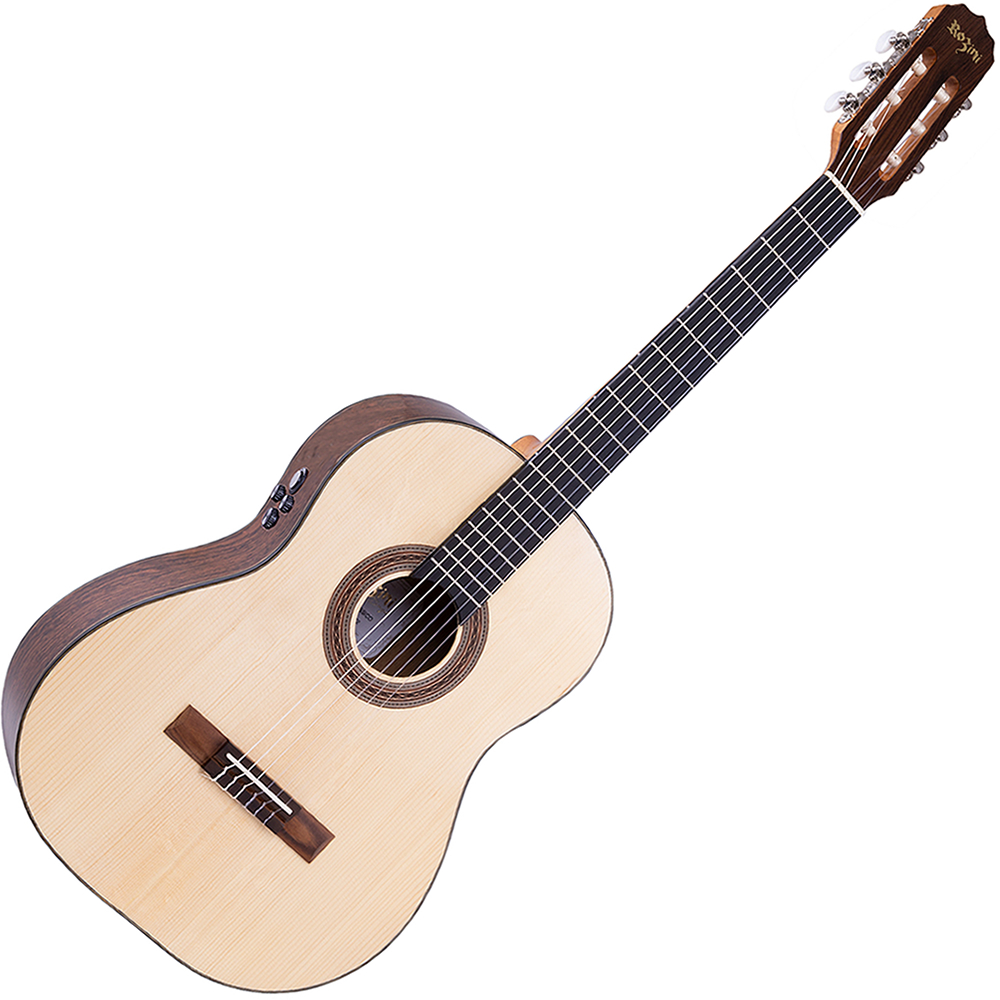 Violão Studio Clássico Elétrico Ativo Nylon Rozini RX210 RE2.N.LP