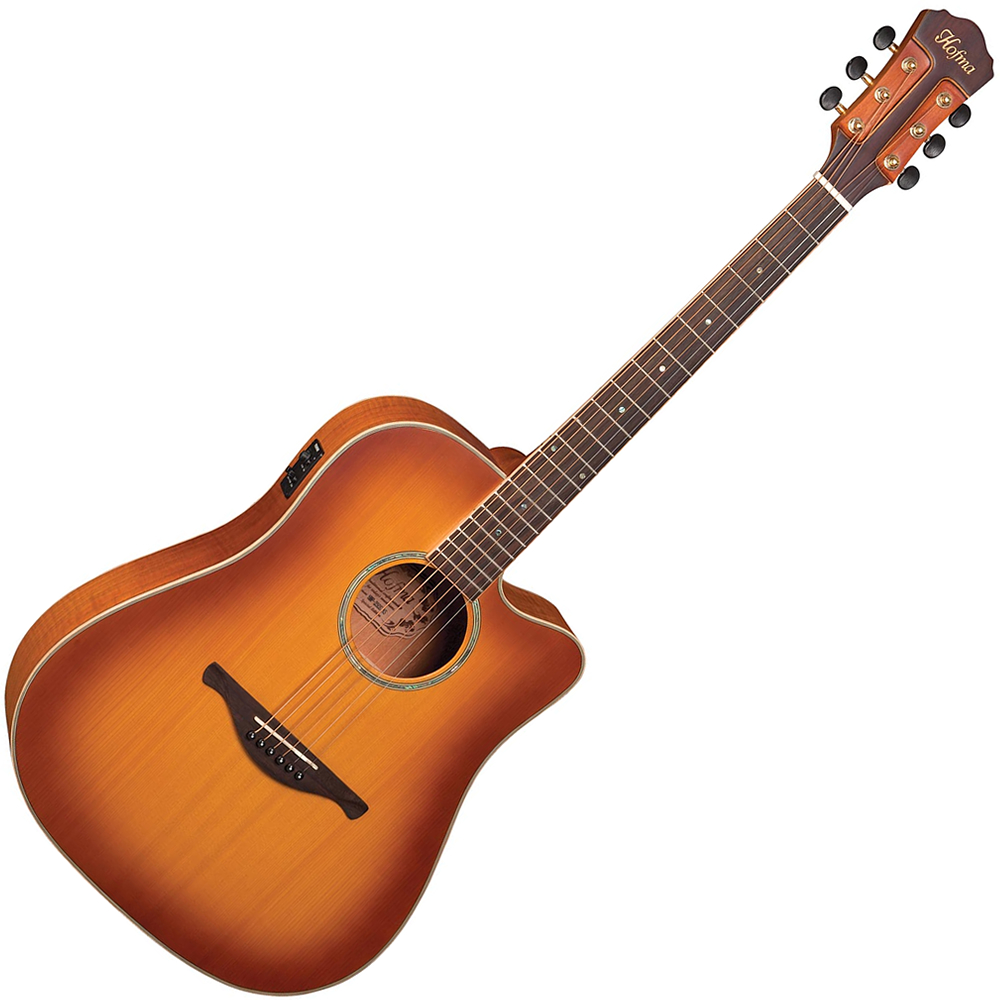 Violão Elétrico Hofma HMP350 Stys Dreadnought Aço Cap Fishman